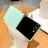 Luxury Matte Slim Candy Color Armor Case For Samsung Galaxy Z Flip 7 6 5 Zflip 4 3 Flip7 Solid Liquid Silicone Shockproof Cover