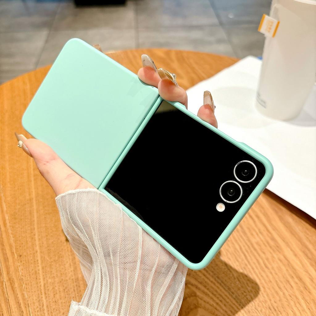 Luxury Matte Slim Candy Color Armor Case For Samsung Galaxy Z Flip 7 6 5 Zflip 4 3 Flip7 Solid Liquid Silicone Shockproof Cover