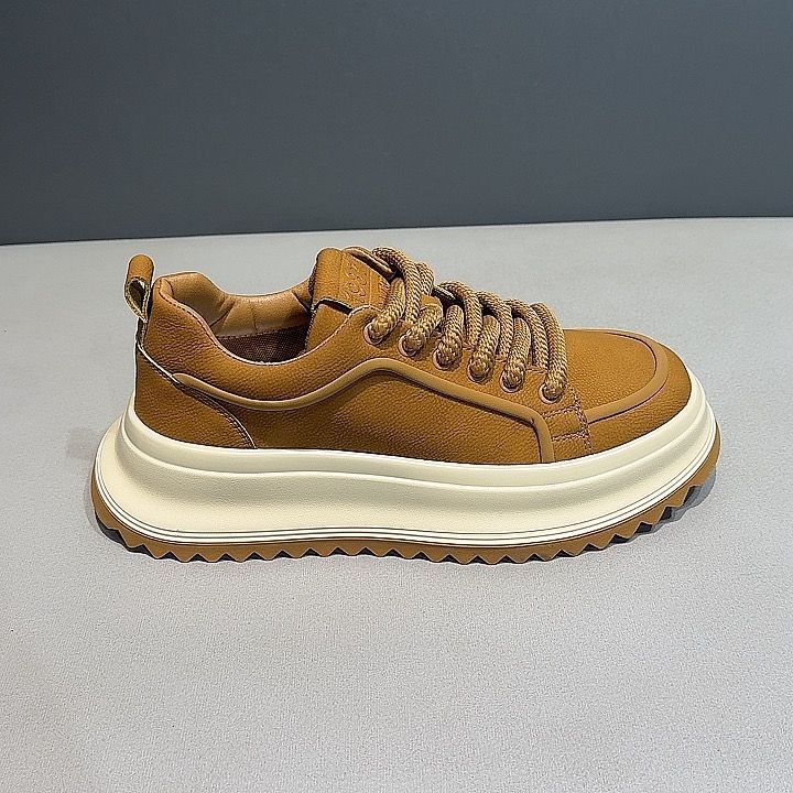 Herren Freizeit Plateau Schuhe Frühling Neue Mode Komfort Runde Spitze Weiche Sohle Klobige Sneaker Outdoor Trendig Vielseitige Sportschuhe