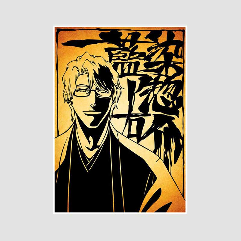 

Японский аниме-постер Bleach Decor Ретро-постеры и принты на белой бумаге Настенная живопись Спальня Бар Кафе Украшения Фреска Фанаты Коллекция Подарки 42x30cm