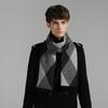 Plaid Men Scarf Winter Cashmere Warm Neckerchief Men'S Scarves Business Long Pashmina Shawl Christmas Gifts For Man