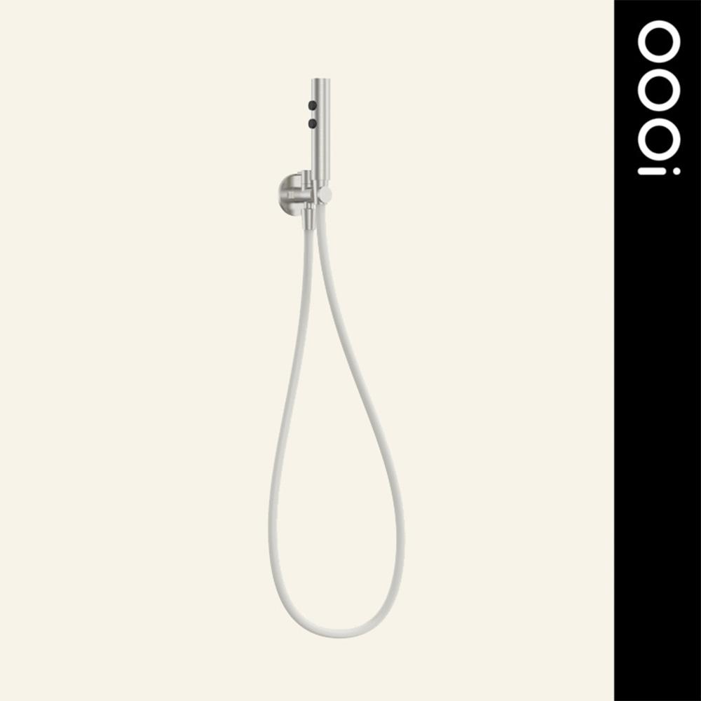 Modern Ultra-Brushed Nickel Stainless Steel Wall Mounted Supercharged Handheld Bathroom Bidet Sprayer for Toilet (as the picture,Stainless Steel)