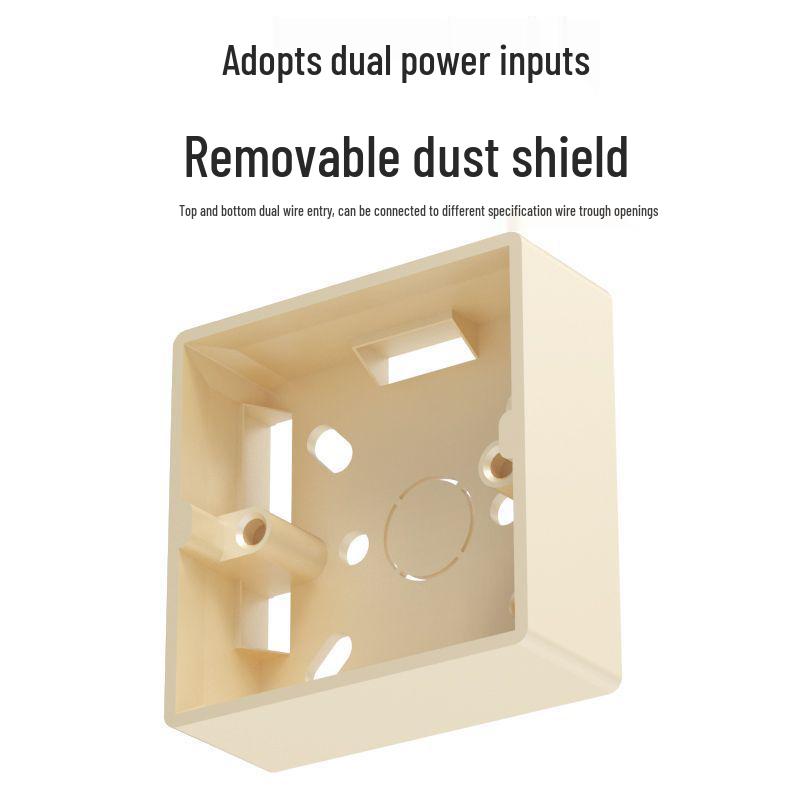 Type 86 Surface Mount PVC Junction Box for Concealed Wiring