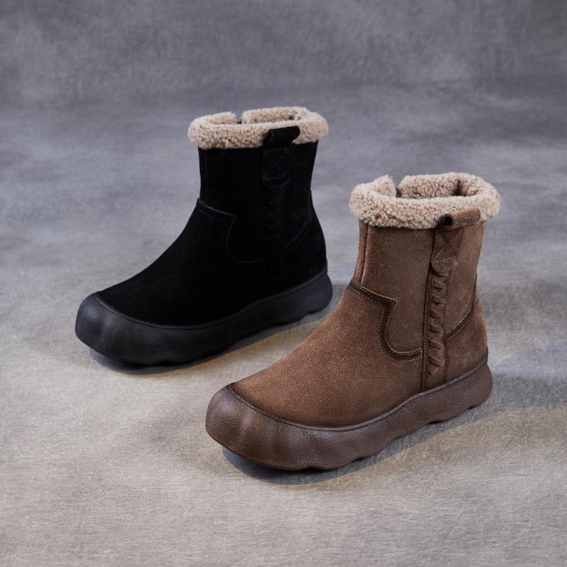 Snow Boots - New Style, Thickly Padded, Thick Cotton Shoes, Thick-soled, Short Boots