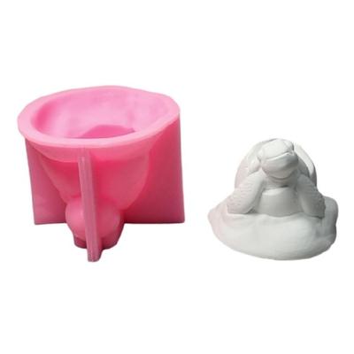 Lovely Animal Molds 3D Turtles Silicones Mould Casting Mould Ornament Molds Plasters Molds for Home Desk Decorations
