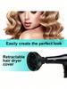 1pc universal silicone hair dryer diffuser cover adjustable heat-resistant accessory, used to define curly and frizzy control