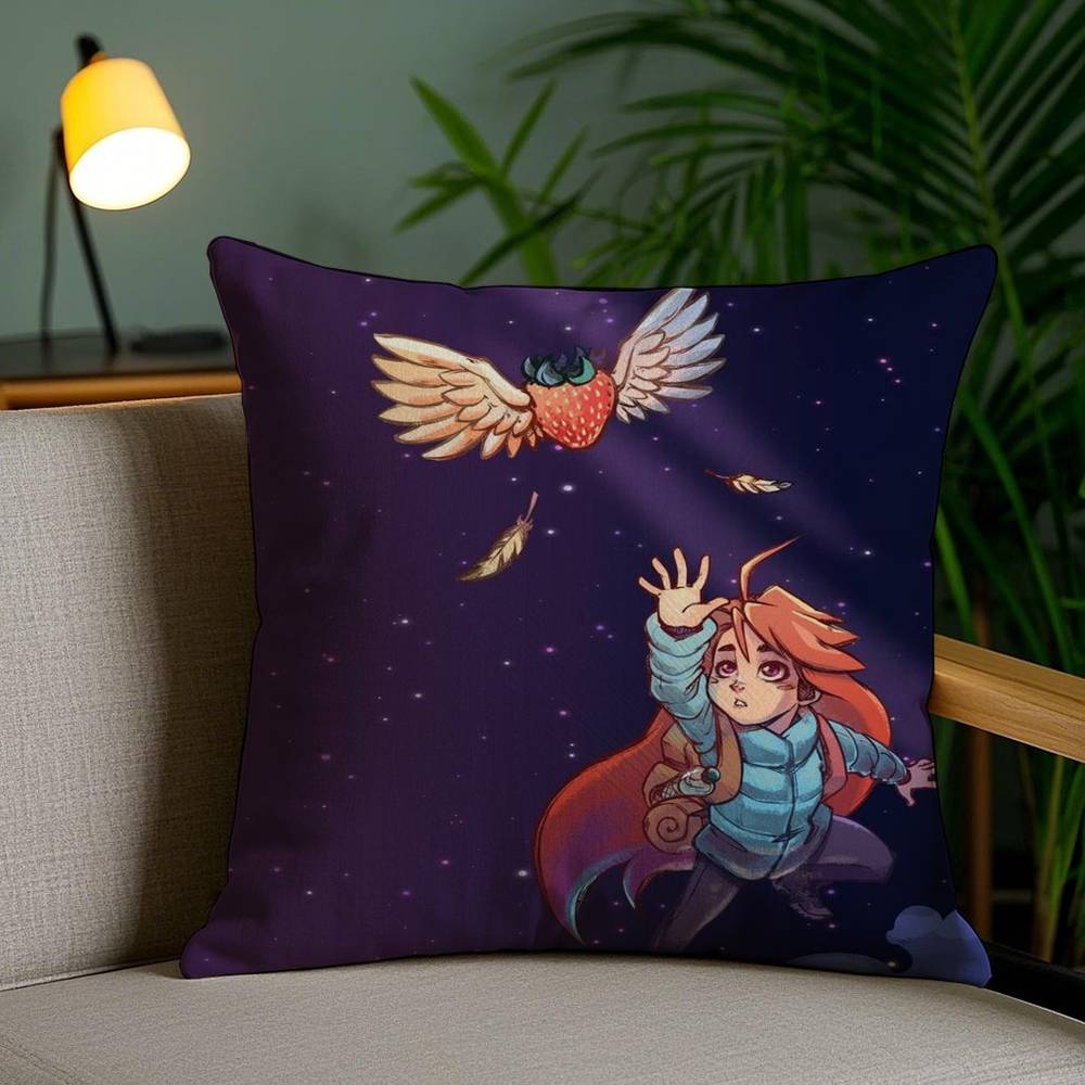 Game Movie C-Celeste Pillow Case Office Sofa Dorm Chair Back Short Plush Double-sided Printing Home Cushion Cover