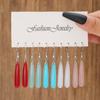 Colorful Teardrop-shaped Earring Sets, Best-selling New Chinese High-end Acrylic Earrings for Women