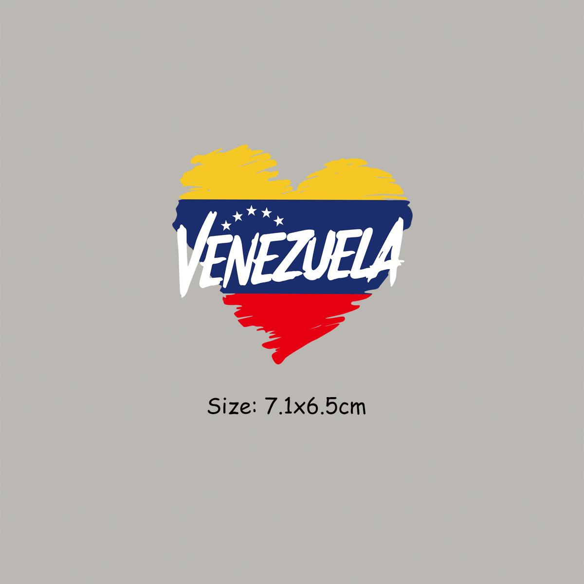 

Термонаклейка Венесуэла Сердце Термопресс DIY A-Level моющиеся виниловые толстовки топы одежда наклейки
