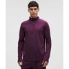 Lululemon Rulu Fleece Half Zip Long Sleeve Shirt Plum