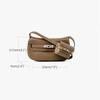 Lussuosa Borsa a Spalla Piccola in Vera Pelle da Donna Primo Strato di Pelle Bovina Borse a Tracolla con Portamonete Stile Firmato Borsa a Sella Senza Logo