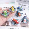 Mini Pull-Back Cartoon Airplane Toy - Metal Tinplate Gliding Model for Kids