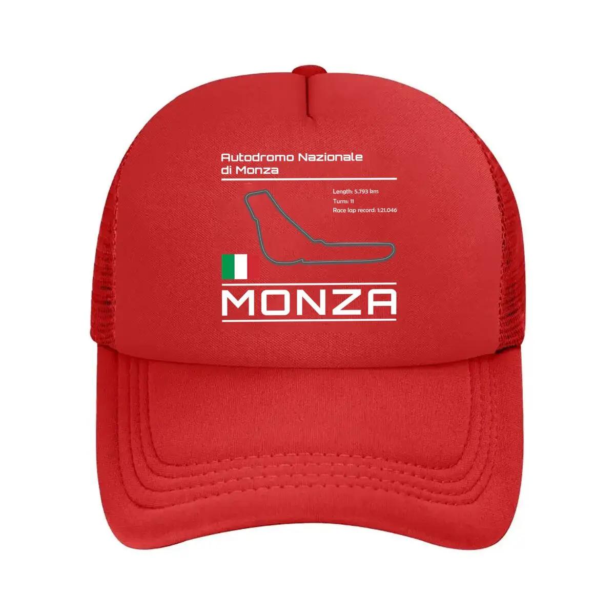 

Racing - Track - themed Art Autodromo Nazionale di Monza with Track Outline and Italian Flag Mesh Baseball Cap One Size