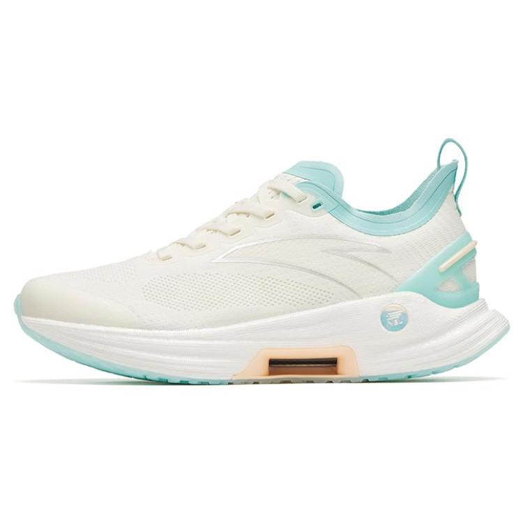 

Anta Cushioning Slip Resistant Abrasion Resistant Breathable Lightweight Low top Running Shoes Women s White Blue 122245580S-11 35.5