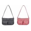 Korean Style Canvas Handbag Harajuku Underarm Bag Versatile Plaid Shoulder Bag  Women