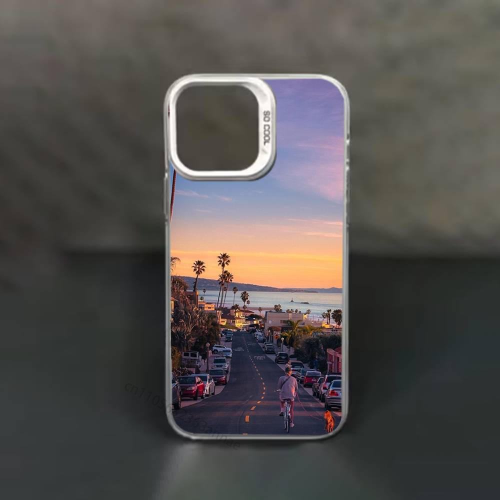 Travel Los Angeles California phone Case for iPhone 17 11 12 Pro Max Plus Mini Air SE  16e 14 15 16 13 Soft Shell