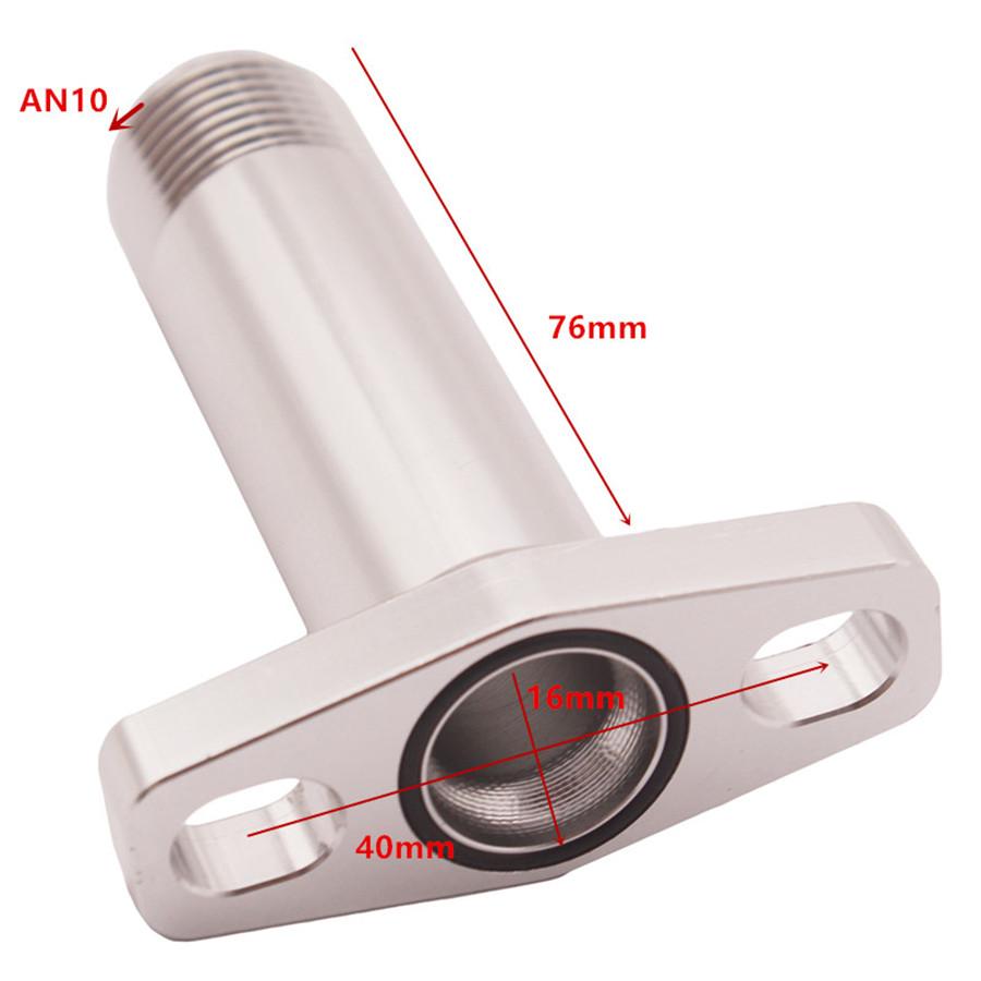 Billet Turbo Oil Drain Return Flang For 10AN Garrett Ball Bearing GT28 GT30 GT35