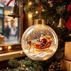 Unique Christmas Gift Ideas Glowing Ball Ornaments, 3D LED Lighted Acrylic Hanging Light-up Holiday Keepsakes Balls for Tree Mantel Window, Home Decor