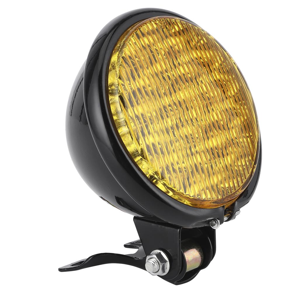 LED Scheinwerfer Fernlicht Abblendlicht Gelbe Linse Wasserdichter LED Scheinwerfer Universell für 12V Motorrad