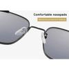 Punk Zonnebril Heren Rijbril Retro Veerpoot Rijden Buitensporten Metaal Rechthoekig Decoratieve Bril Dames UV400