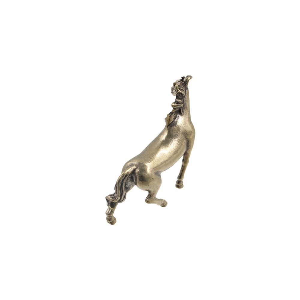 Zodiac Horse Horse Figurines Small Horse Metal Ornaments Vintage Zodiac Horse Statue  Gifts