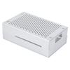 Metallkabinett Kjøleribbe Støvtett Chassis Hovedkortdeler for Raspberry Pi 3 Modell b