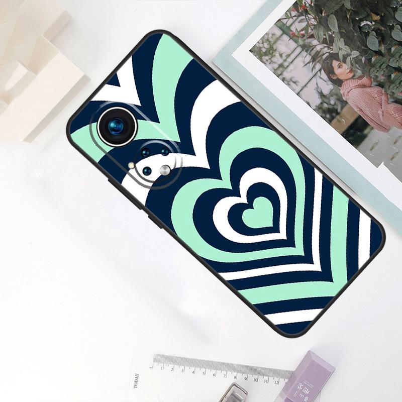 Latte Love Tunnel Brown Heart For Honor Magic 7 Lite 5 6 8 Pro Case For Honor 200 400 90 70 50 Win RT X8c X8b X9b X9c X9d