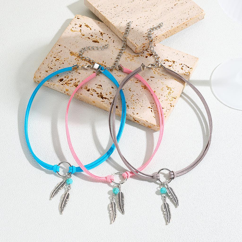 Bohemian Foliage Geometric Round Ladies Choker Necklace Neck Ring