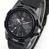 Men's Watch With Sport Military Analog Design And Durable Nylon Strap Ideal Gift