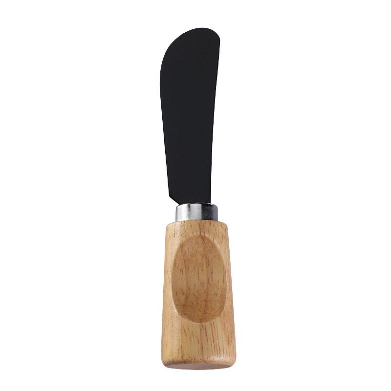 Stainless Steel Cheese & Pizza Knife with Rubber Wood Handle