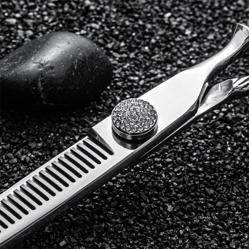 Professional High-End Hairstylist Haircut Hair Scissors Flat Tooth Scissors Thin Scissors Special Set Hair Scissors