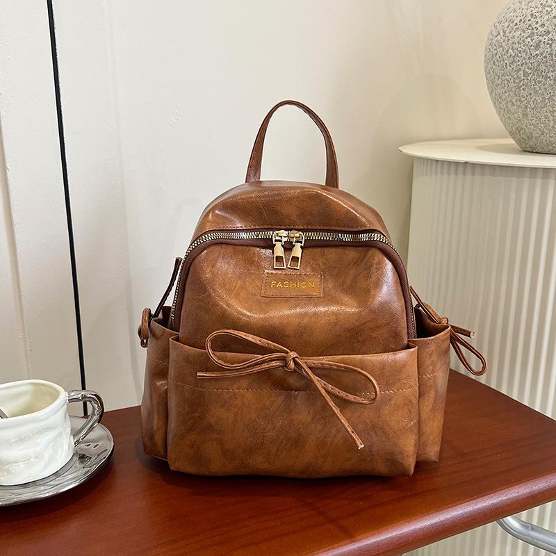 Schoolbag1011 New College Style Commuter Backpack Casual Fashion Retro Women's Backpack Personality Trend Small School Bag