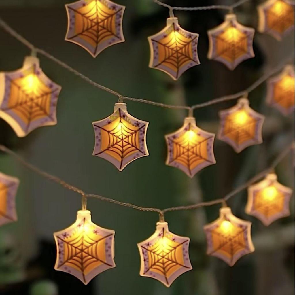 Halloween LED Pumpkin String Lights - Colorful Ghost Festive Decor