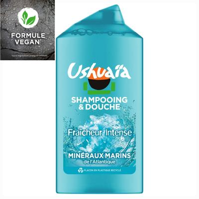 Men's Shower Gel for Body, Hair, Marine Minerals, Intense Freshness the 300mL Bottle (Pack of 6 Pcs)