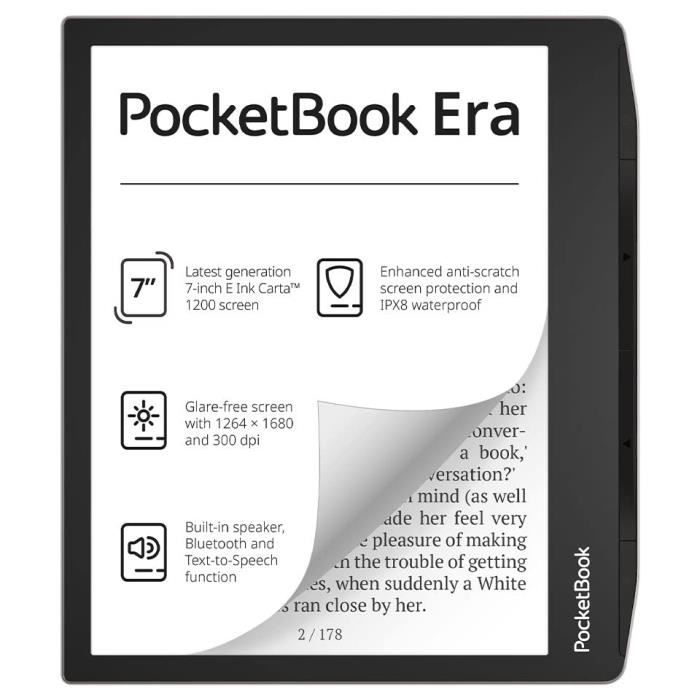 E-reader - POCKETBOOK - ERA STARDUST - 16GB - Écran Tactile 300 Dpi - Imperméable IPX8