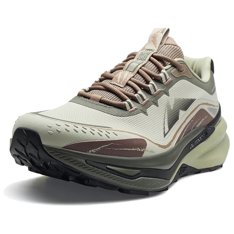 Xtep Leopard Fashion Comfortable Simple Durable Lightweight Low-Top Hiking Shoes Men Hiking Shoes Green 975319170018-1