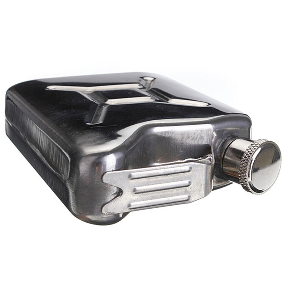 Tragbare Hochwertige Benzinkanister-Form Hüftflasche mit Trichter Zuhause Hochzeitsfeier Bar Alkohol Trinkgeschirr Likör Whisky Flasche