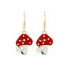 S925 Silver Needle Mushroom Earrings: Trendy Cartoon Design for a Fresh Summer Look