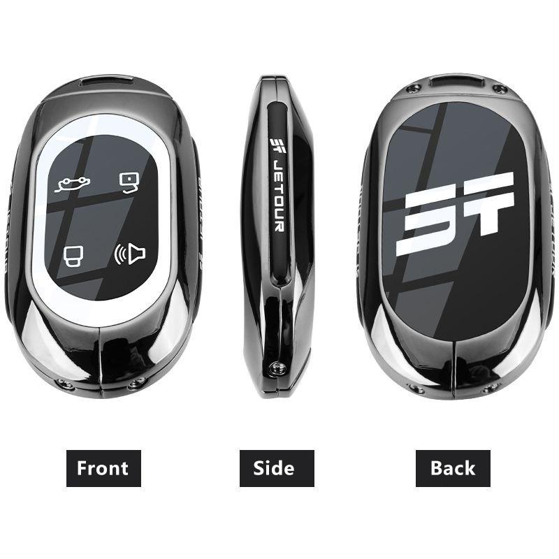 Zinc Alloy Car Key Case for Jetour Shanhai L7 Pro MAX ULTRA Remote Decoration Cover Shell Keychain Fob Interior Accessories