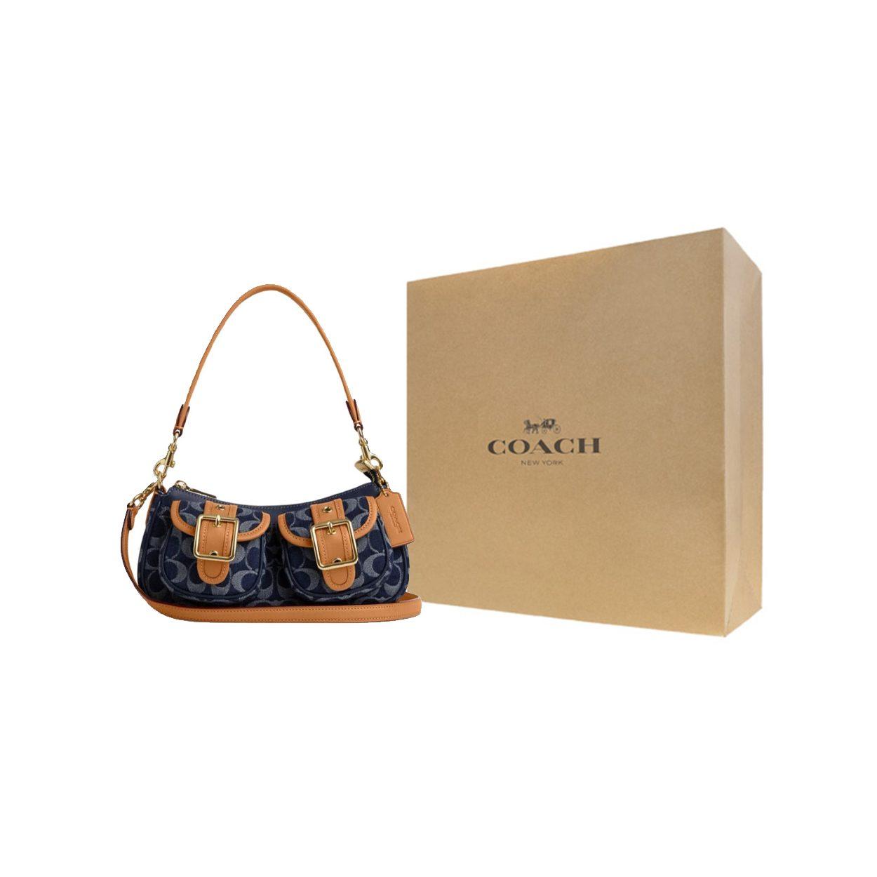 COACH Ashton Auduma Crossbody soma, Pleca