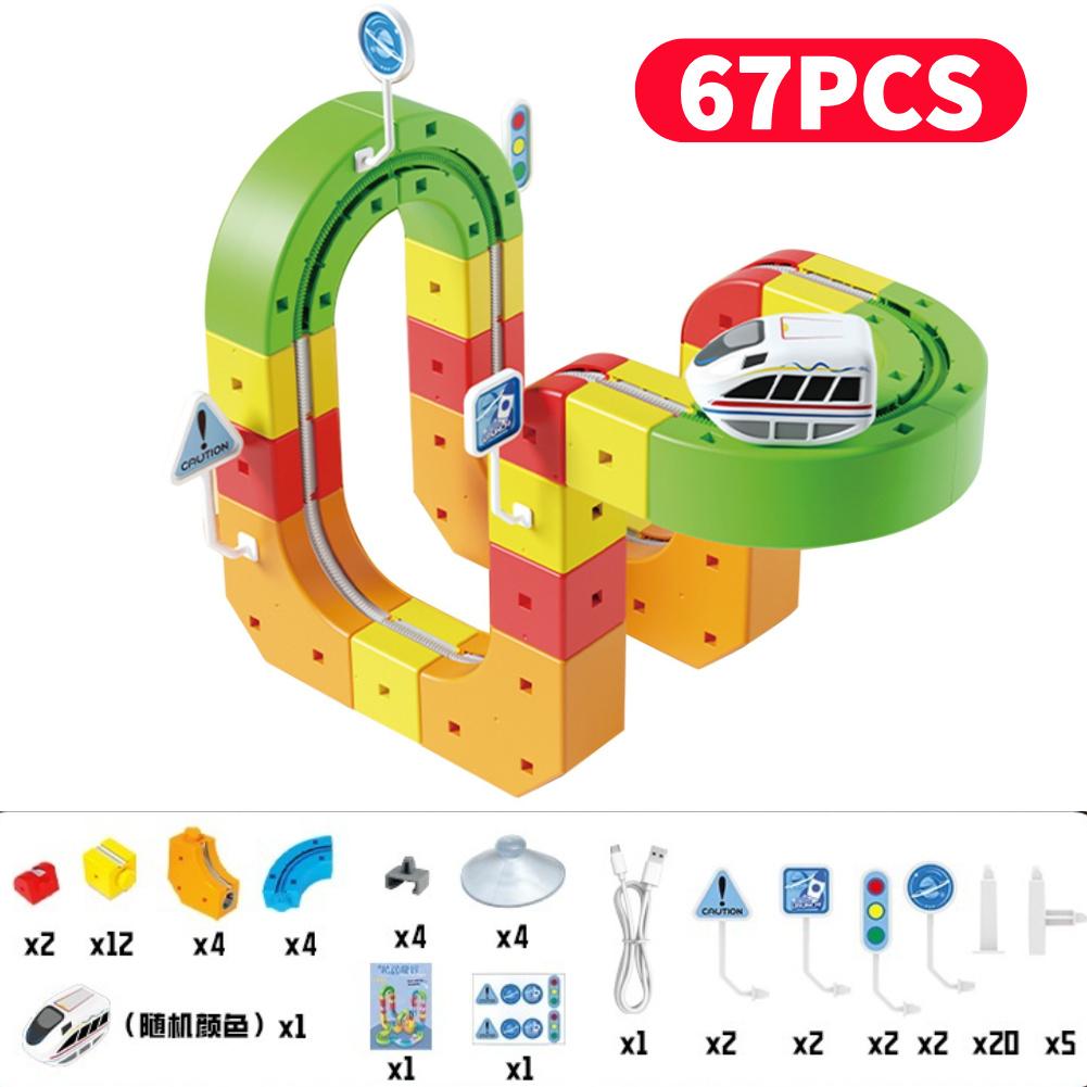 

Science Circuit Kit Educational Science Experiment Toy Multifunctional DIY STEM Project Kit Magical Track Train for Kid Boy Girl