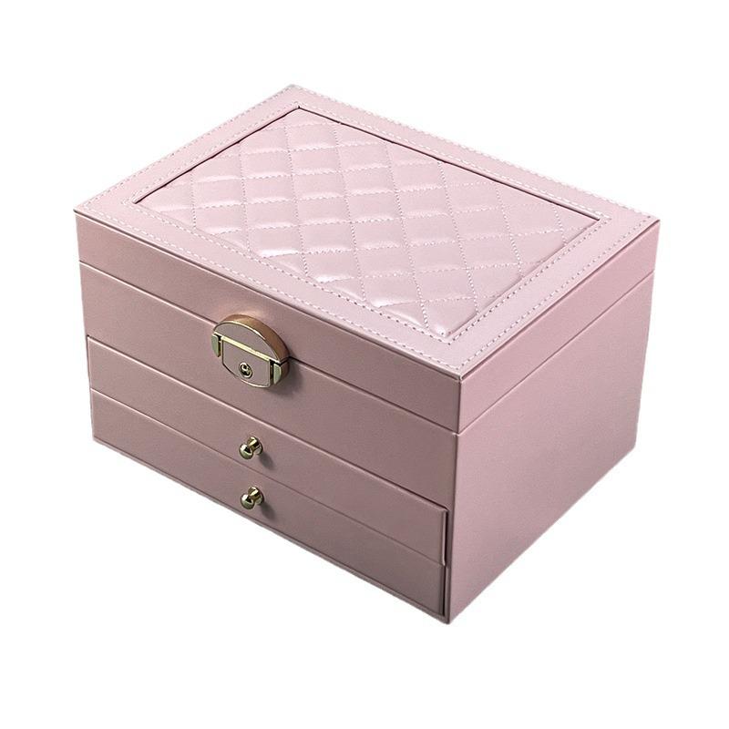 Luxury Multi-Layer Anti-Oxidation Jewelry Storage Box with Large Capacity for Earrings