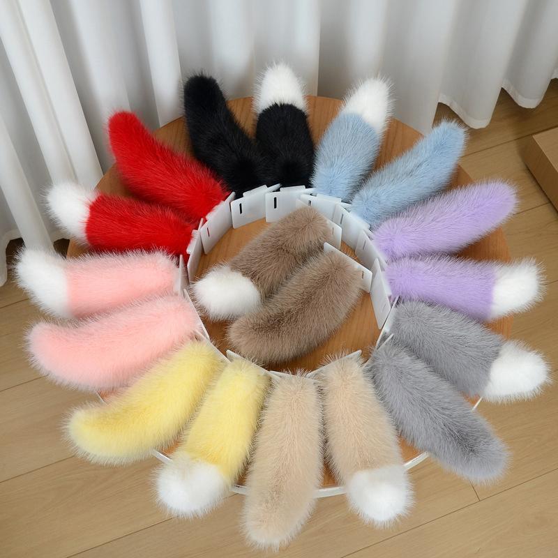 Remote Control Electric Car Tail Electric Bicycle Tail Wagging Moving Rechargeable Plush Animal Tail Auto Motorcycle Decoration