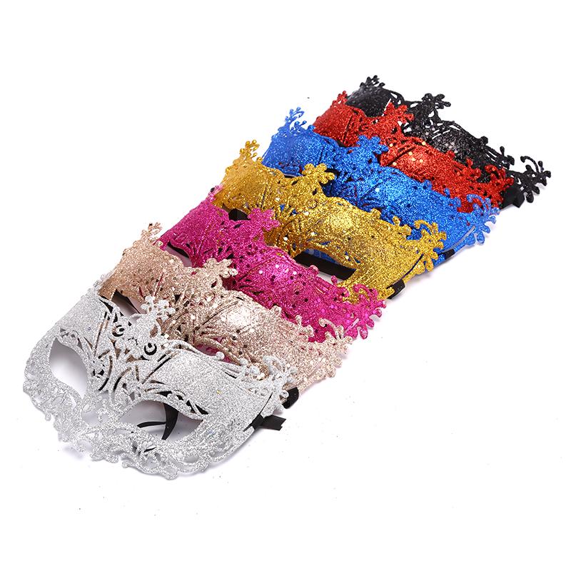 Venice Sexy Golden Fox Mask Masquerade Kostým Taneční Maska Příslušenství Festival