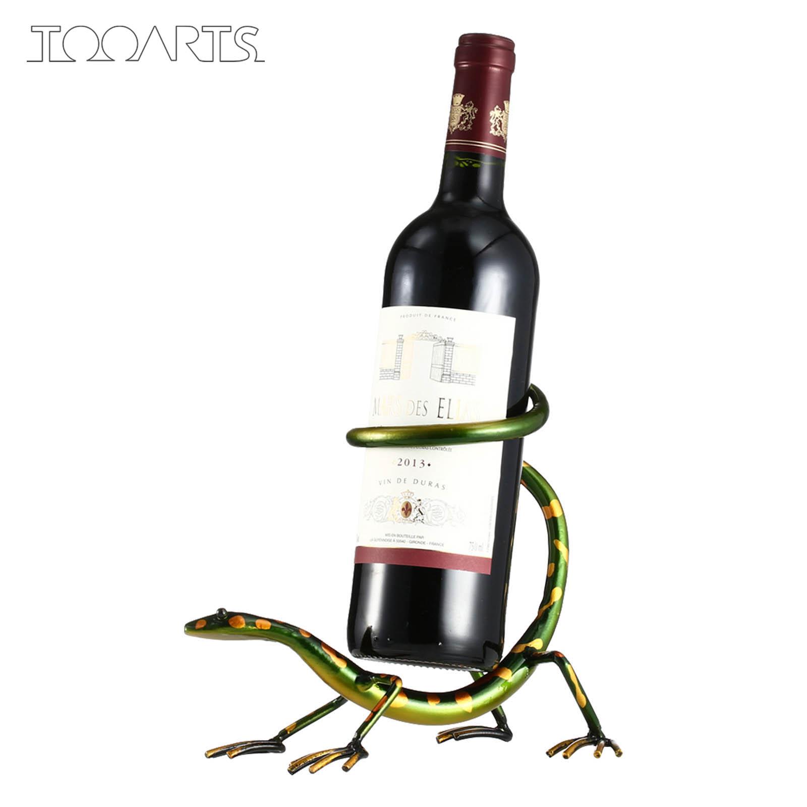 

Tooarts Gecko Винная полка Железные ремесла Практичная скульптура Украшение дома