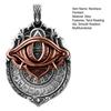 Tarot Vision Pendant All-Seeing Eye Necklace Charm Mystic Divination Jewelry Tarot Card Symbol Pendant with Smooth Rotation for Fate Insights