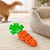 Xiaobudian Dog Squeaky Chew Toys for Aggressive Chewers, Latex Carrot Shape Teething Training Toy, Interactive Tough Toy Puppy Medium Dogs