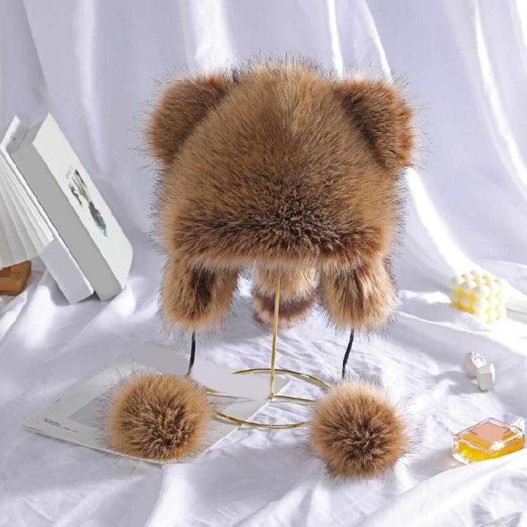 Chapéu de Pelúcia à Prova de Vento Chapéu Mongol para Fotografia de Pais e Filhos Uso Diário