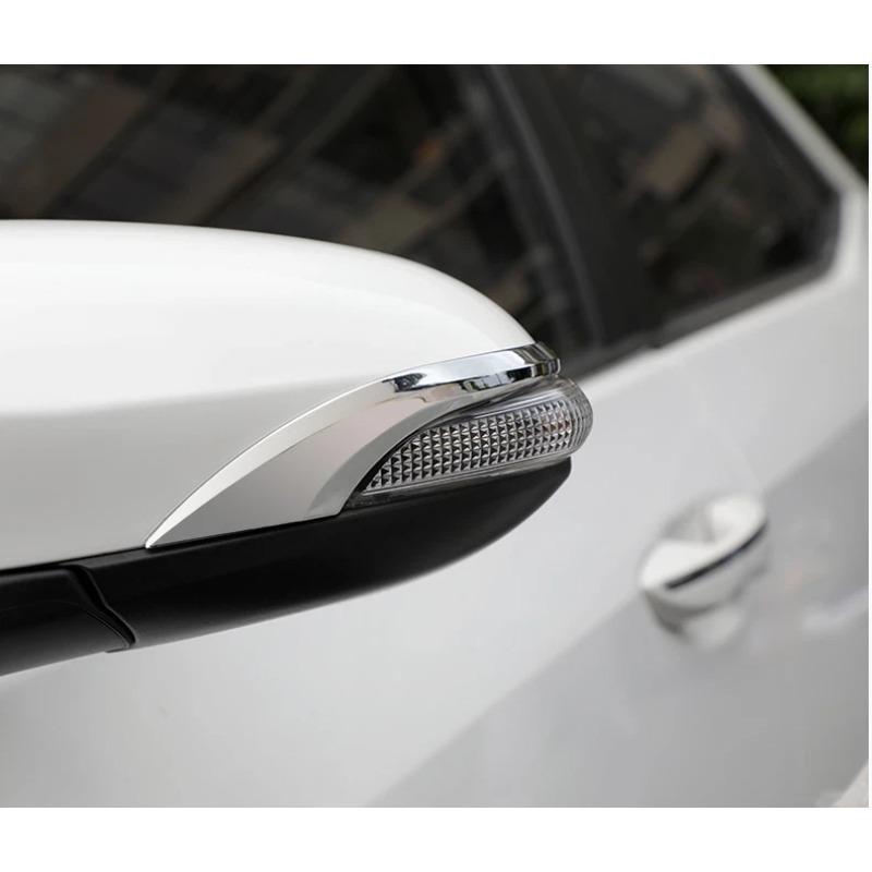 For Toyota Corolla 2014-2018 Car Sticker Rearview Side Mirror Cover Exterior Trim Silver Chrome Accessories Vehicle Decoration