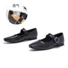 The first layer of sheepskin Mary Jane shoes women's 2025 autumn new flat-soled small leather shoes French versatile and beautiful fashion shoes